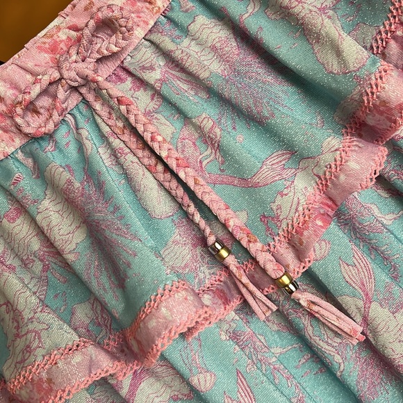 LOVESHACKFANCY X HURLEY Tiered Mini Skirt - Picture 4 of 14